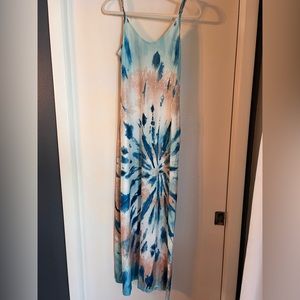 Tye Dye Cotton Maxi Dress